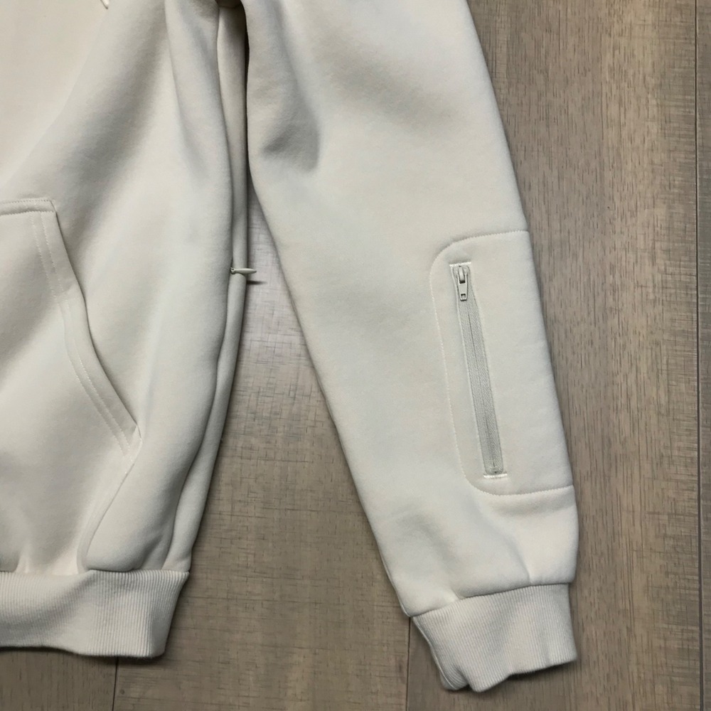 Comfrt Airplane Mode Hoodie Womens Size M Beige Travel Full Zip Bone Cream Cozy - Picture 8 of 15